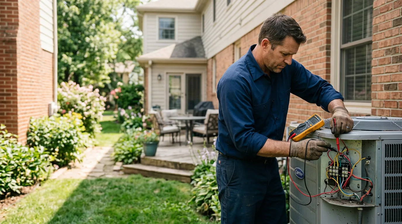 HVAC technician working near Green Village, NJ